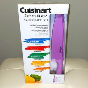 🍉NWT- Cuisinart Multicolor 12 Knife Set